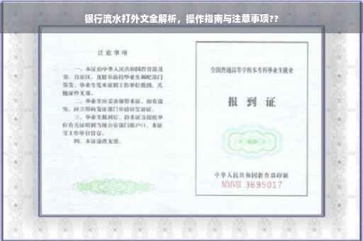 银行流水打外文全解析，操作指南与注意事项??