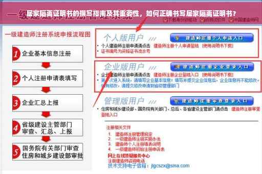 居家隔离证明书的撰写指南及其重要性，如何正确书写居家隔离证明书？