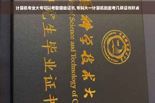 计算机专业大专可以考取哪些证书,专科大一计算机到底考几级证书好点