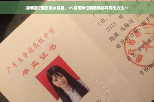 揭秘银行薪资流水真相，PS指南助你洞悉奥秘与导出方法??