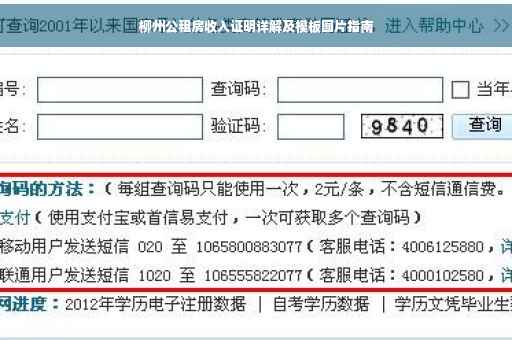 柳州公租房收入证明详解及模板图片指南