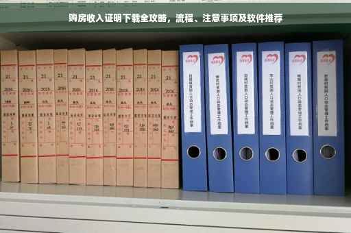 购房收入证明下载全攻略，流程、注意事项及软件推荐