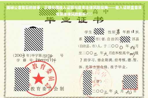 揭秘公章背后的故事，正确处理收入证明与避免法律风险指南——收入证明盖章须知及法律风险解析?⚡️