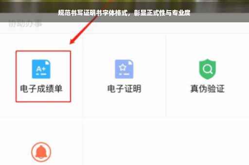 规范书写证明书字体格式，彰显正式性与专业度