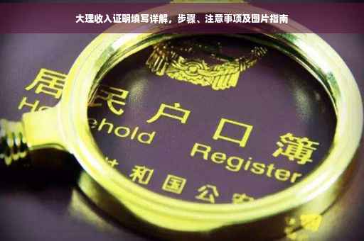 大理收入证明填写详解，步骤、注意事项及图片指南
