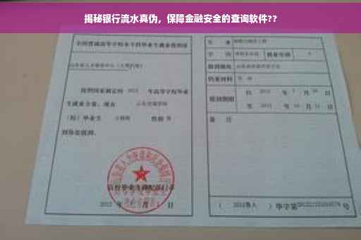 揭秘银行流水真伪，保障金融安全的查询软件??