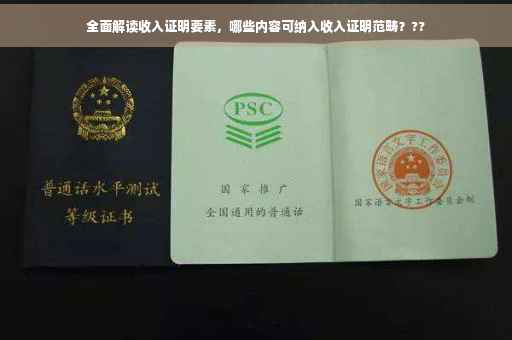 全面解读收入证明要素，哪些内容可纳入收入证明范畴？??