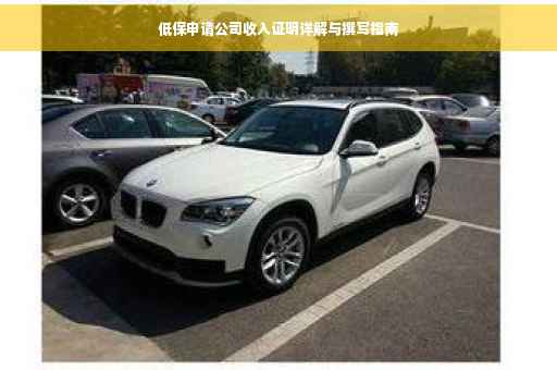低保申请公司收入证明详解与撰写指南