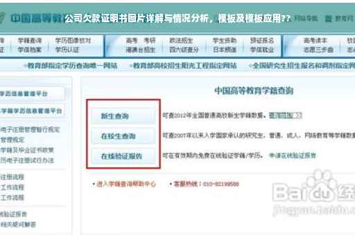 公司欠款证明书图片详解与情况分析，模板及模板应用??