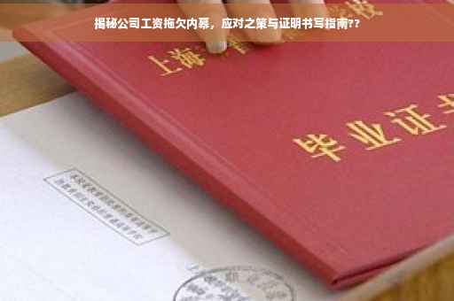 揭秘公司工资拖欠内幕，应对之策与证明书写指南??