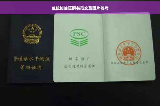 单位加油证明书范文及图片参考