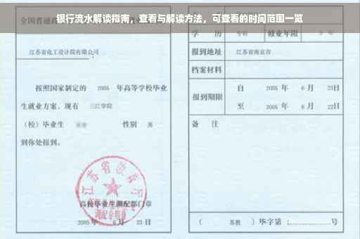银行流水解读指南，查看与解读方法，可查看的时间范围一览