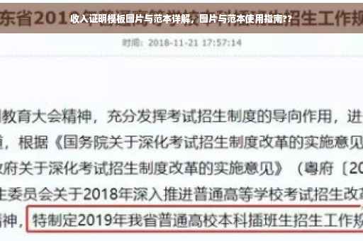 收入证明模板图片与范本详解，图片与范本使用指南??