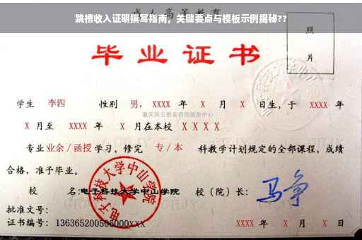 跳槽收入证明撰写指南，关键要点与模板示例揭秘??