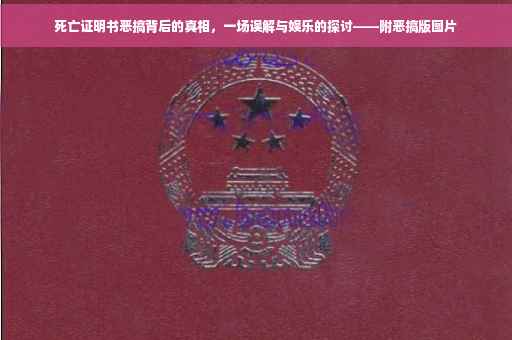 死亡证明书恶搞背后的真相，一场误解与娱乐的探讨——附恶搞版图片