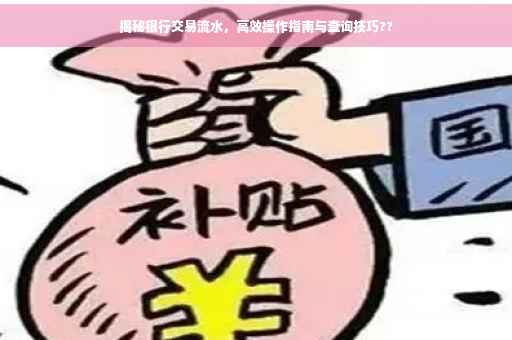 揭秘银行交易流水，高效操作指南与查询技巧??