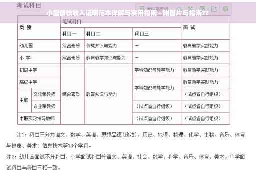 小型餐饮收入证明范本详解与实用指南 - 附图片与指南??