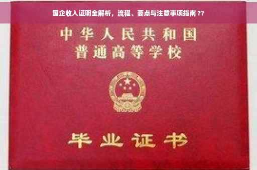 国企收入证明全解析，流程、要点与注意事项指南 ??