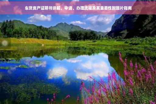 车贷资产证明书详解，申请、办理流程及其重要性附图片指南
