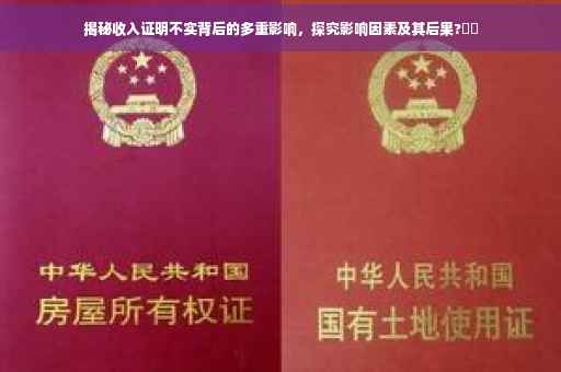 揭秘收入证明不实背后的多重影响，探究影响因素及其后果?⚡️