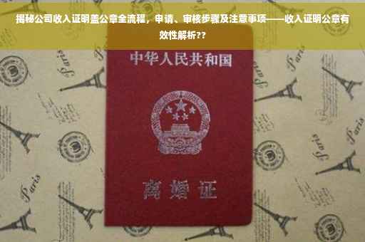 揭秘公司收入证明盖公章全流程，申请、审核步骤及注意事项——收入证明公章有效性解析??