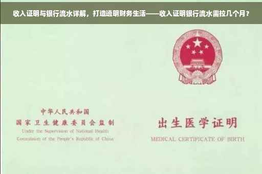 收入证明与银行流水详解，打造透明财务生活——收入证明银行流水需拉几个月？