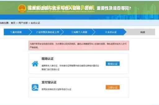深度解读银行流水与收入证明，区别、重要性及是否等同?