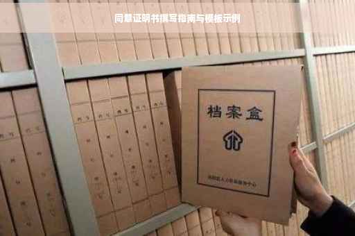 同意证明书撰写指南与模板示例