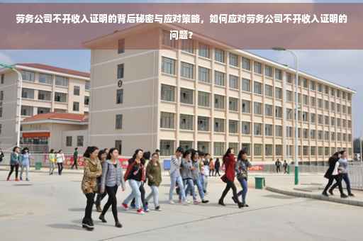 劳务公司不开收入证明的背后秘密与应对策略，如何应对劳务公司不开收入证明的问题？