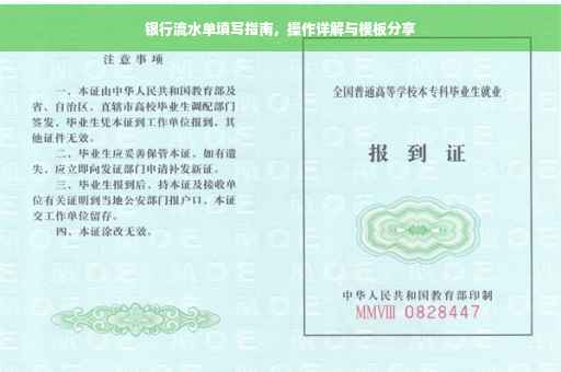银行流水单填写指南，操作详解与模板分享