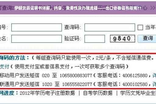 伊朗货品证明书详解，内容、重要性及办理流程——出口必备证书指南??