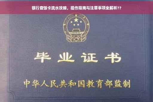 银行查饭卡流水攻略，操作指南与注意事项全解析??