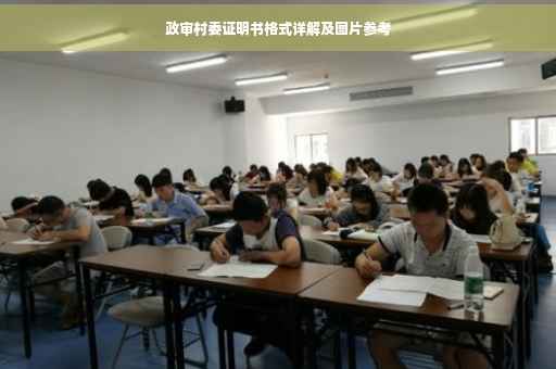 政审村委证明书格式详解及图片参考