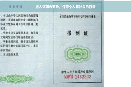 收入证明含五险，保障个人与社会的权益
