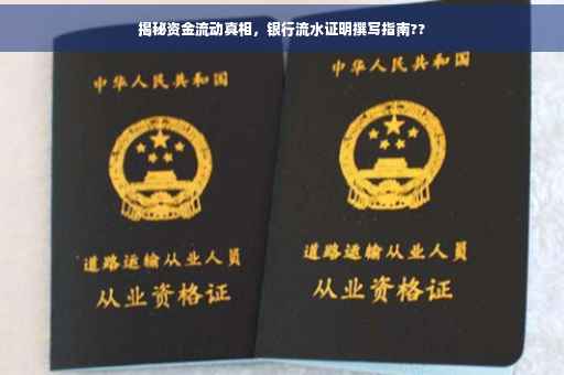 揭秘资金流动真相，银行流水证明撰写指南??