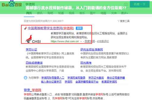 揭秘银行流水视频制作秘籍，从入门到精通的全方位指南??