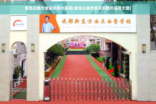 金色立体毕业证书图片高清(金色立体毕业证书图片高清大图)