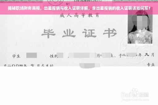 揭秘职场财务真相，出差报销与收入证明详解，含出差报销的收入证明该如何写？