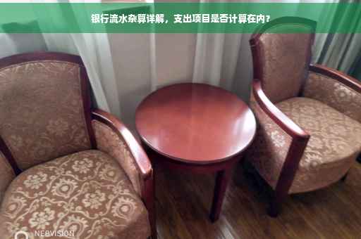 银行流水杂算详解，支出项目是否计算在内？