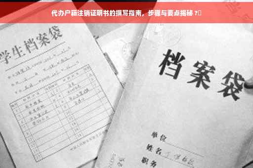 代办户籍注销证明书的撰写指南，步骤与要点揭秘 ?✨