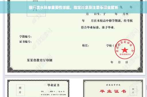 银行流水账单重要性详解，指定对象及注意事项全解析
