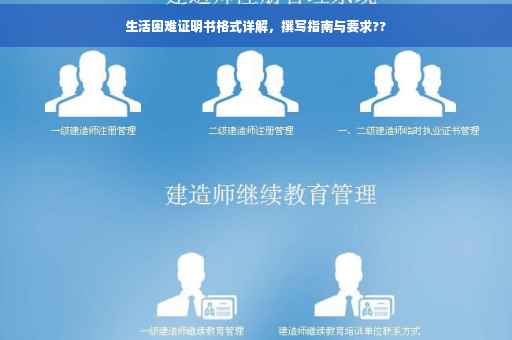 生活困难证明书格式详解，撰写指南与要求??