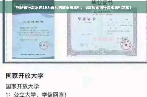 揭秘银行流水达29万背后的故事与真相，深度探索银行流水真相之旅！