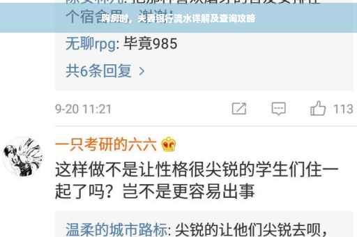 购房时，夫妻银行流水详解及查询攻略