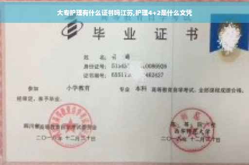 大专护理有什么证书吗江苏,护理4+2是什么文凭