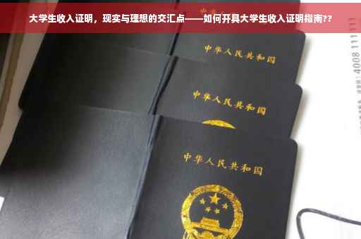 大学生收入证明，现实与理想的交汇点——如何开具大学生收入证明指南??