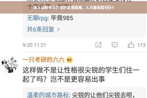 收入证明中人力章的实用指南，人力章是否可行？