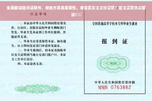 全面解读宿泊证明书，接收方及其重要性，谁需要关注这份证明？宿泊证明热点解读?⚡️