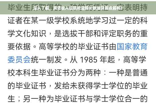 深入了解，房贷收入证明所需照片数量及要点解析?
