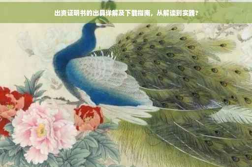 出资证明书的出具详解及下载指南，从解读到实践?
